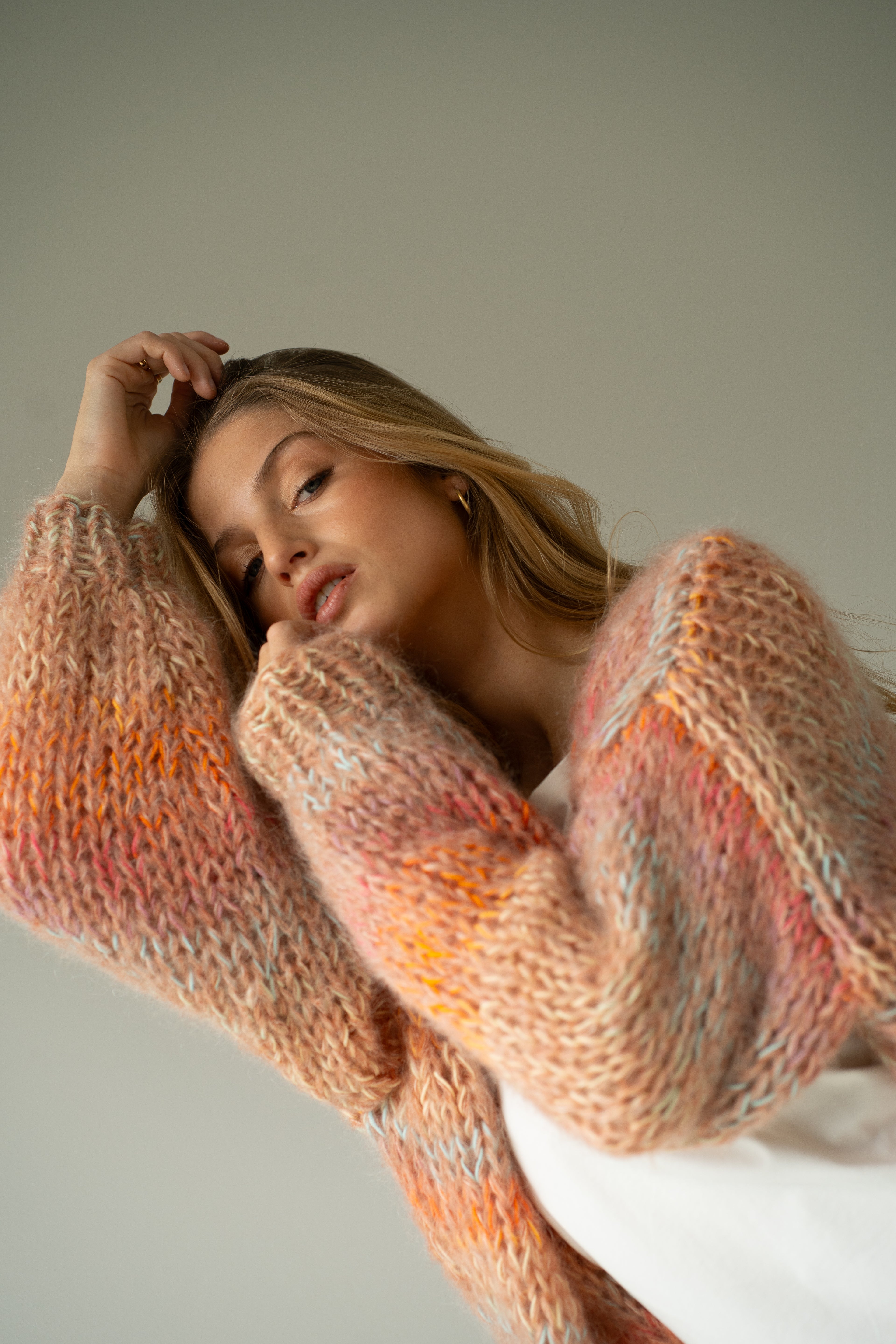 Anna Cardigan - Orange Multi Color