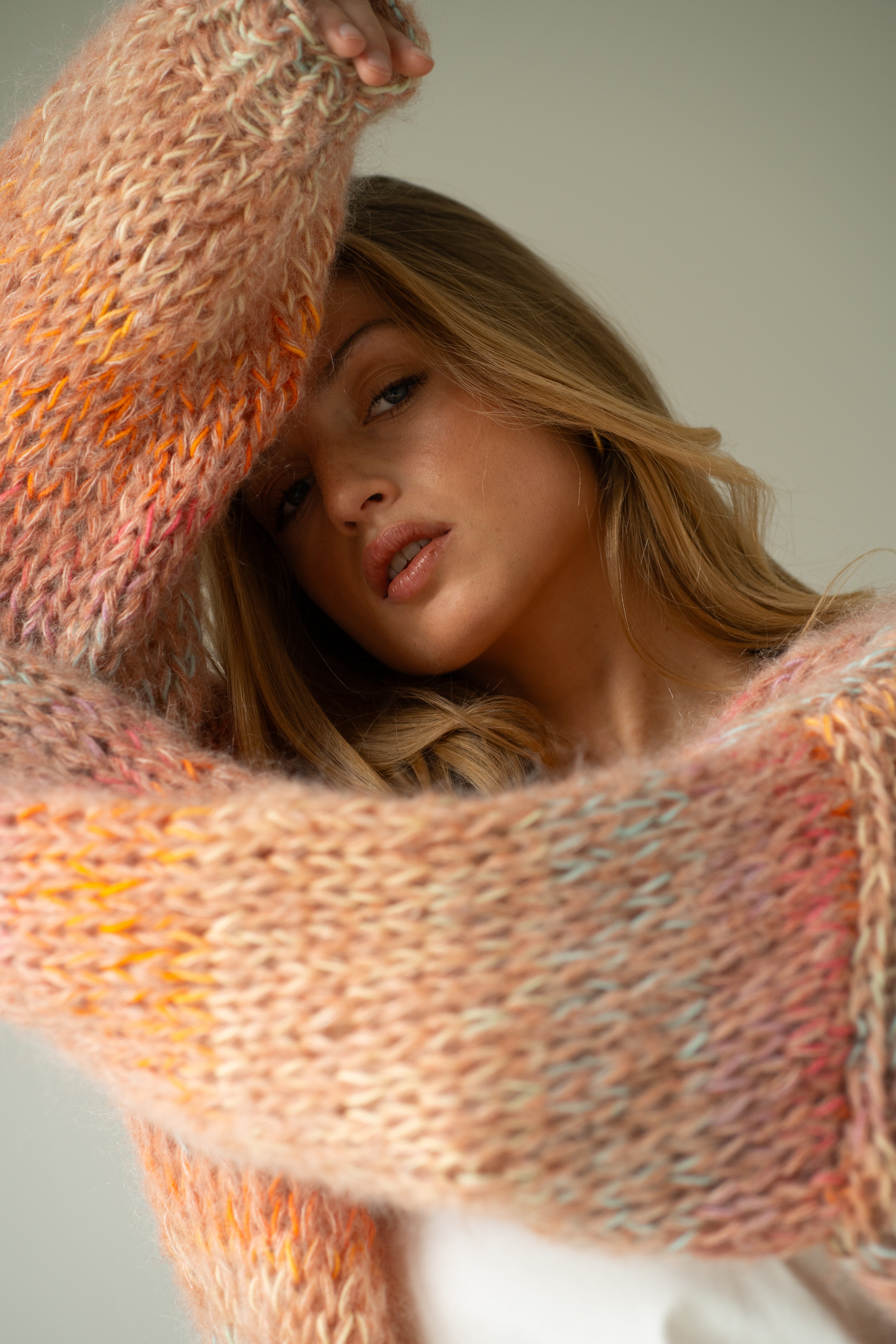 Anna Cardigan - Orange Multi Color