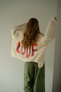 Estée LOVE Cardigan - Off White Multi Color