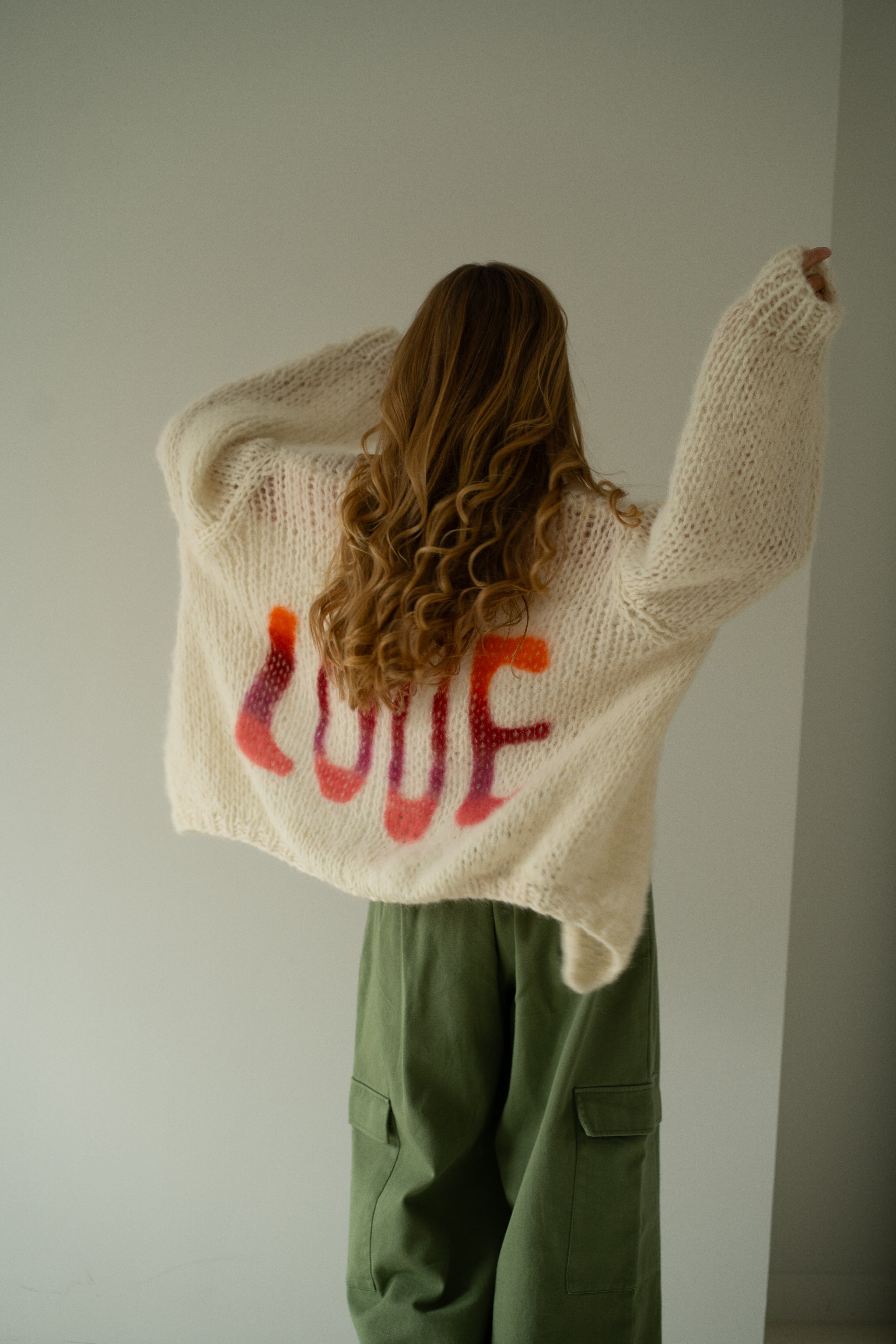 Estée LOVE Cardigan - Off White Multi Color