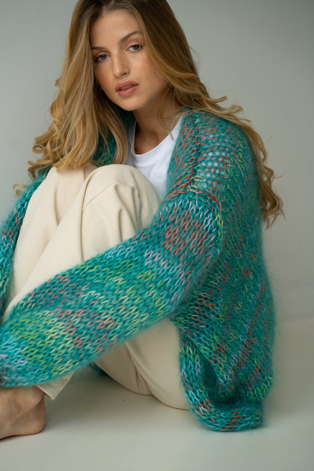 Axelle Cardigan - Emerald Multi Color